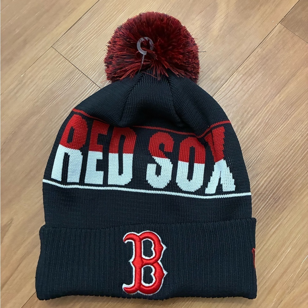 Red Sox Pom-Pom Beanie
